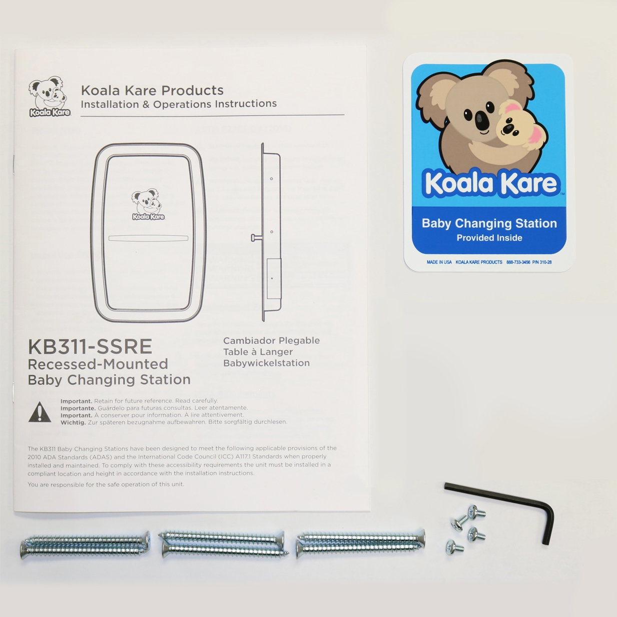 Replacement Parts Changing Stations Koala Kare Products